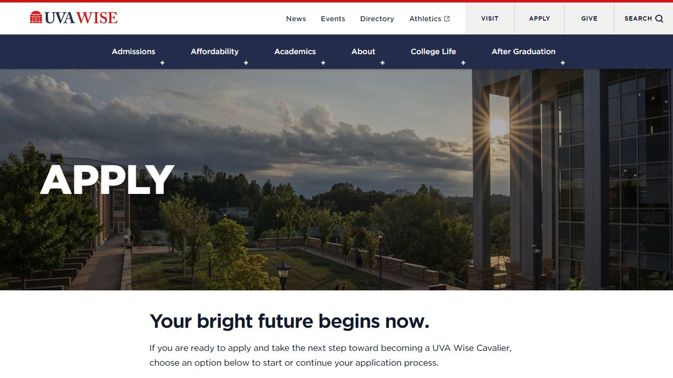Apply | UVA Wise